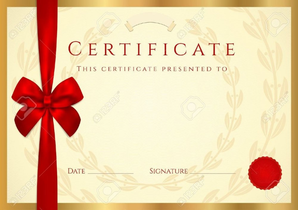 Подарочный сертификат эскиз