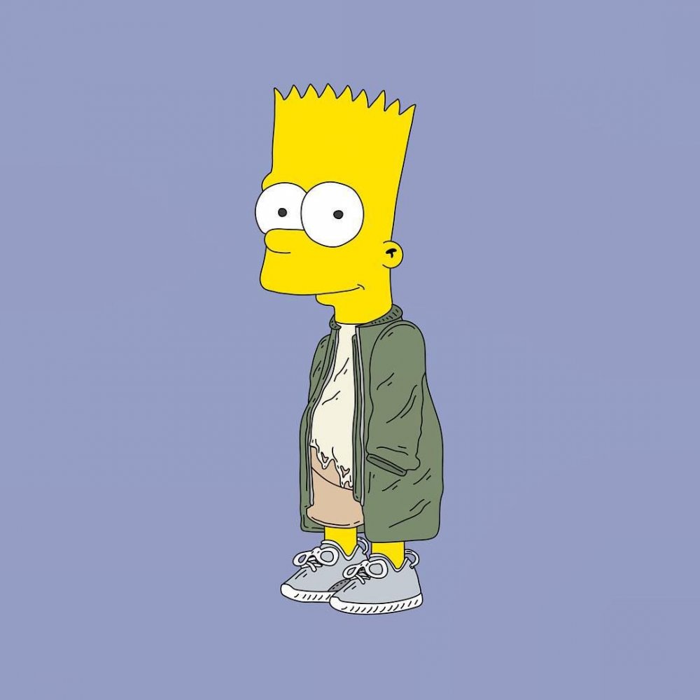 Барт симпсон в куртке