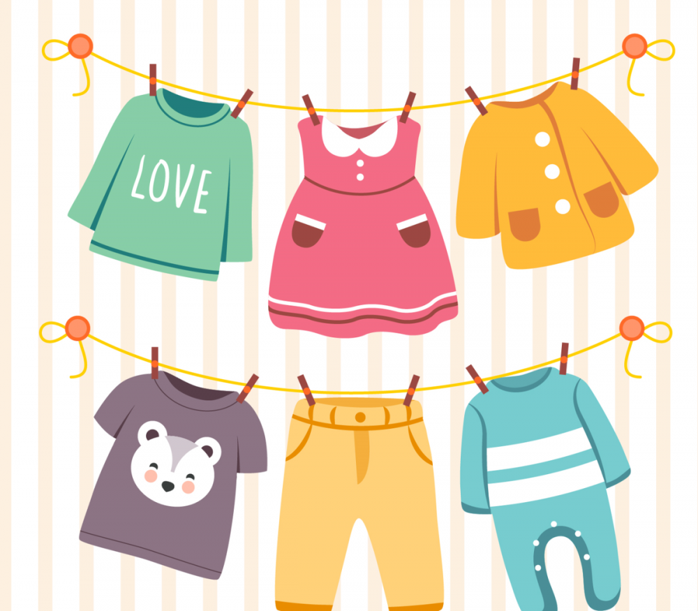 Нарисованная одежда для детей