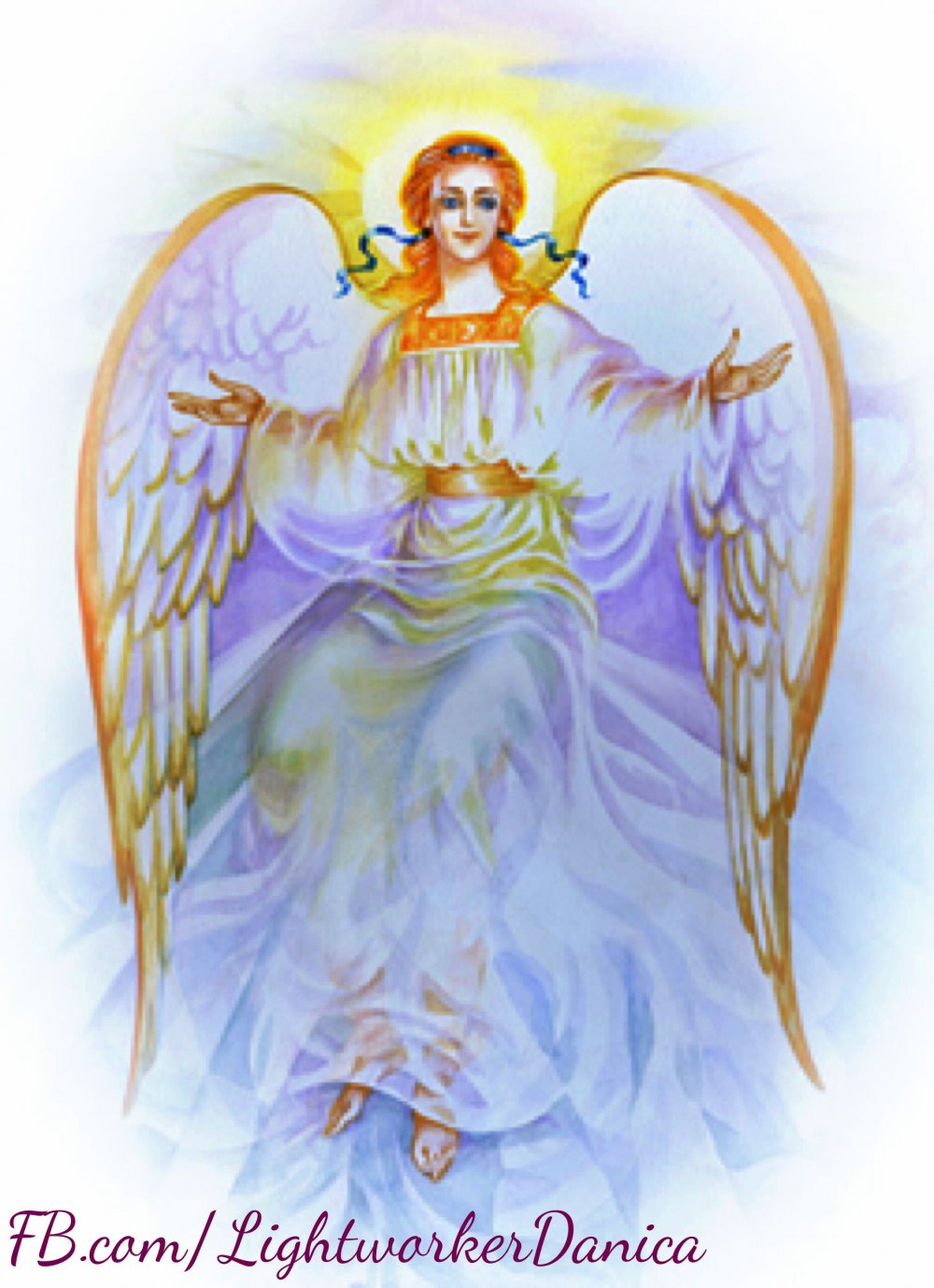 Картина ангела с крыльями