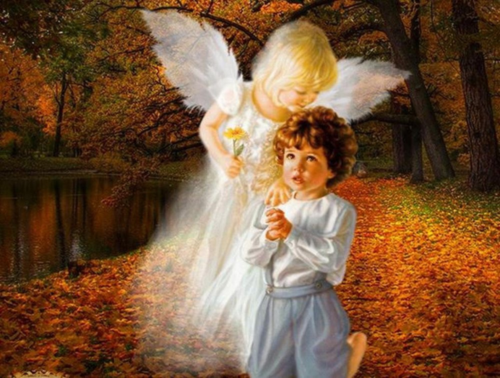 Ангелы мальчик и девочка