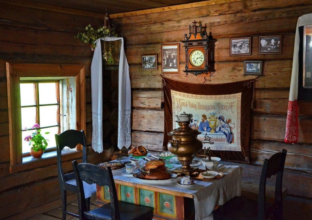Музей деревянного зодчества Кострома изба внутри