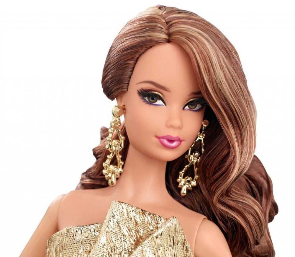 Barbie кукла City Shine Gold Dress