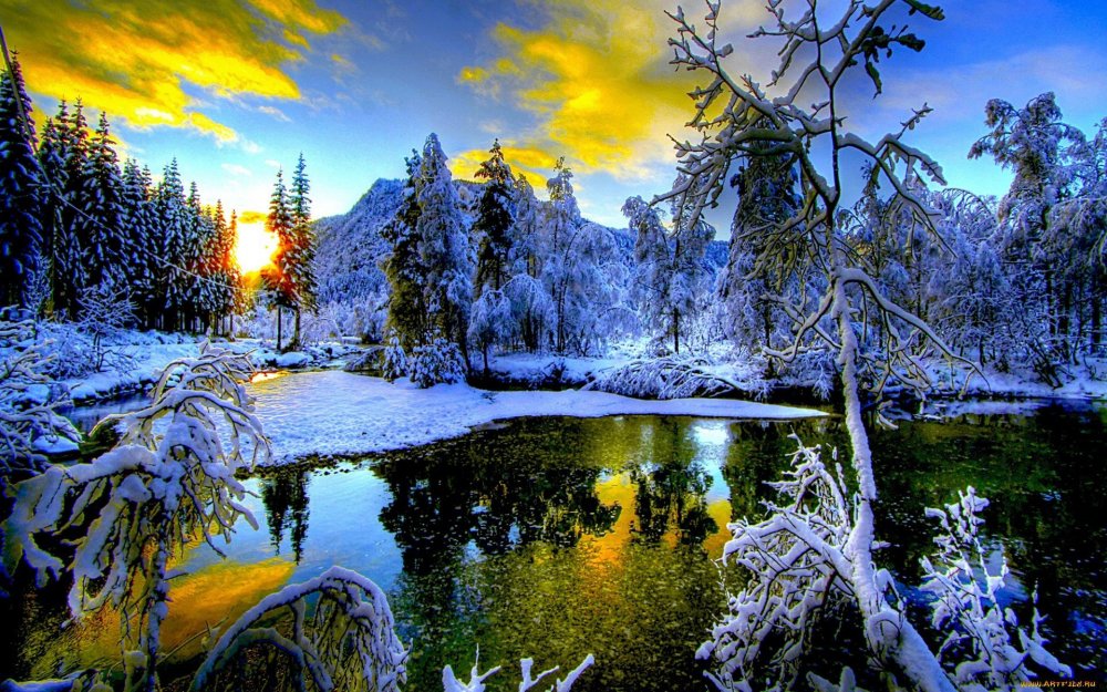 Природа зима