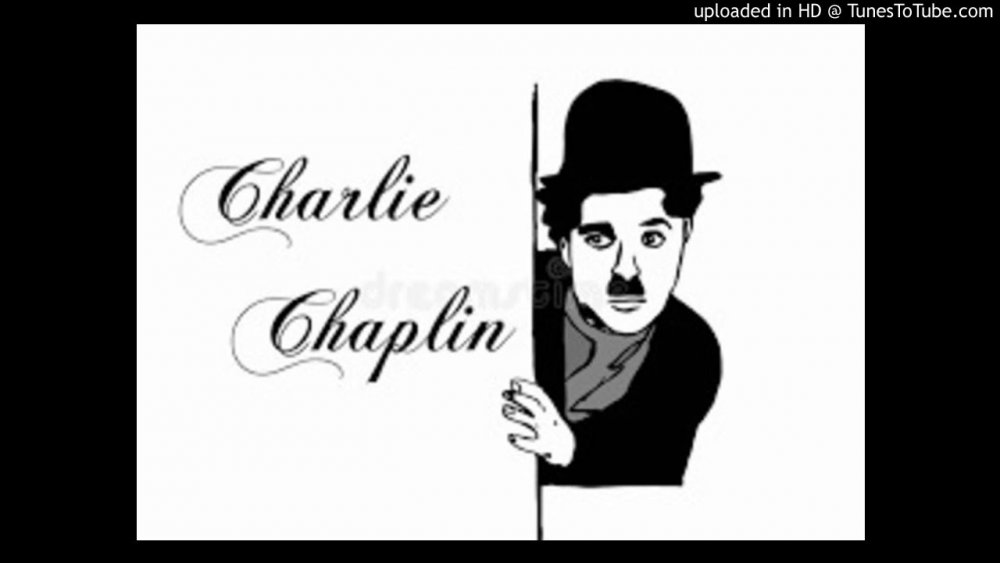 Чарли Чаплин надпись