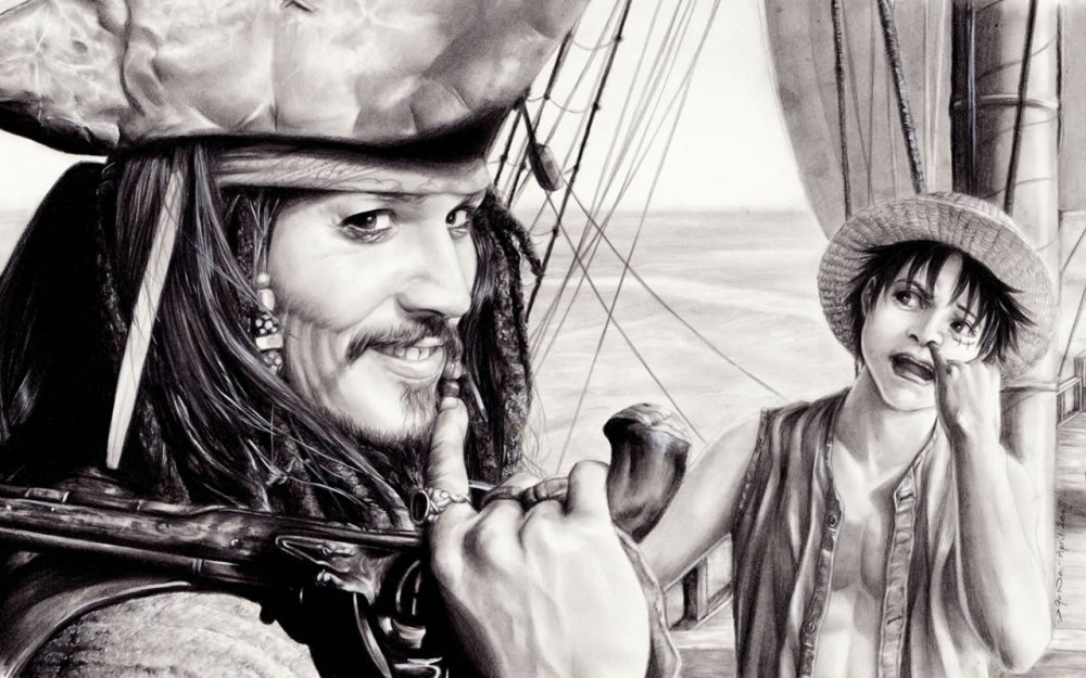 Пираты Карибского моря Джек Воробей арт