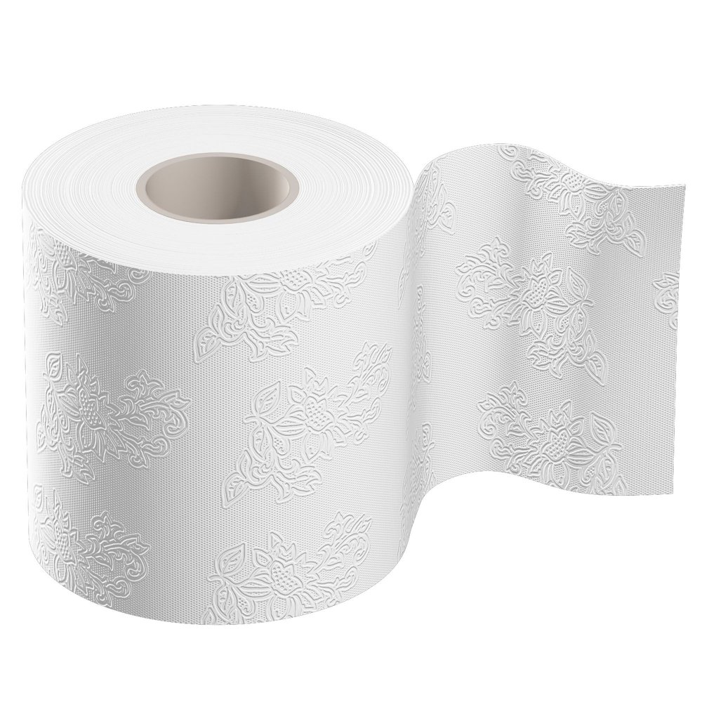 Туалетная бумага 2х слойная белая