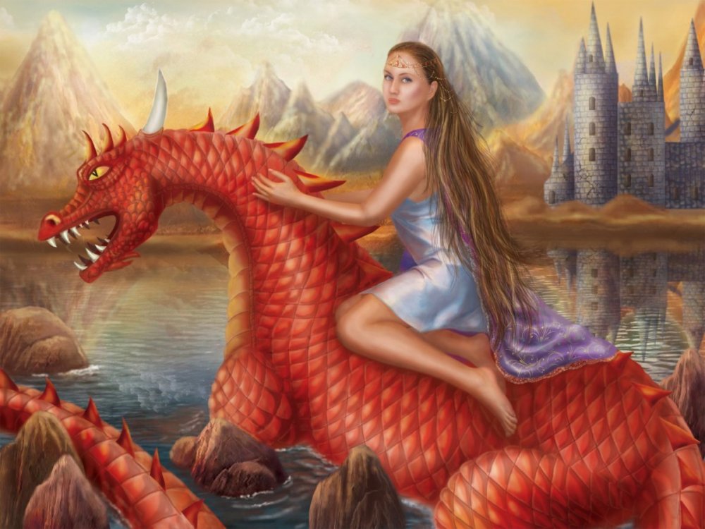 Принцесса и дракон фэнтези