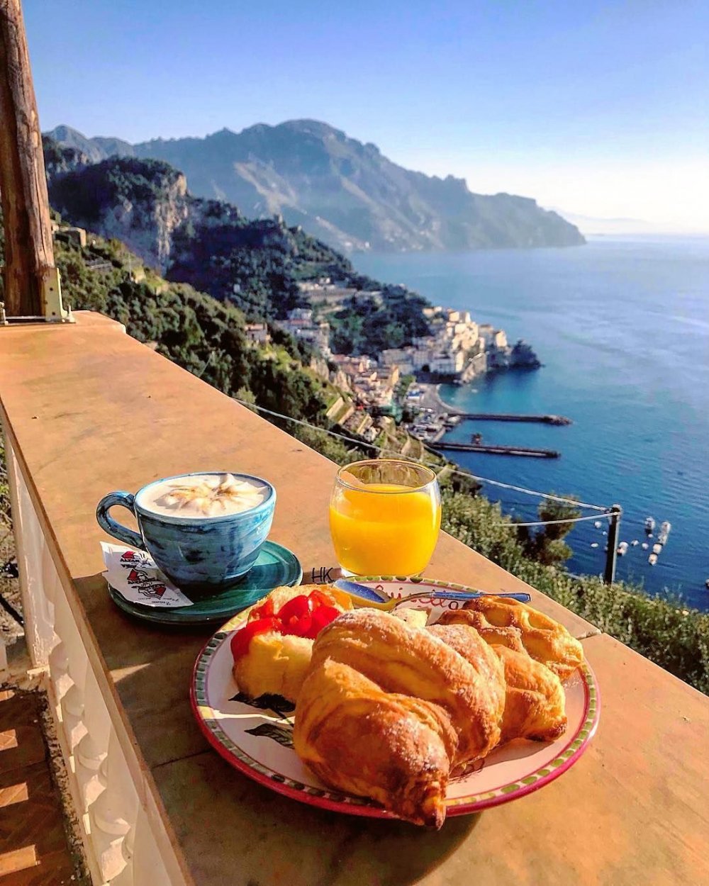 Амальфи Италия завтрак