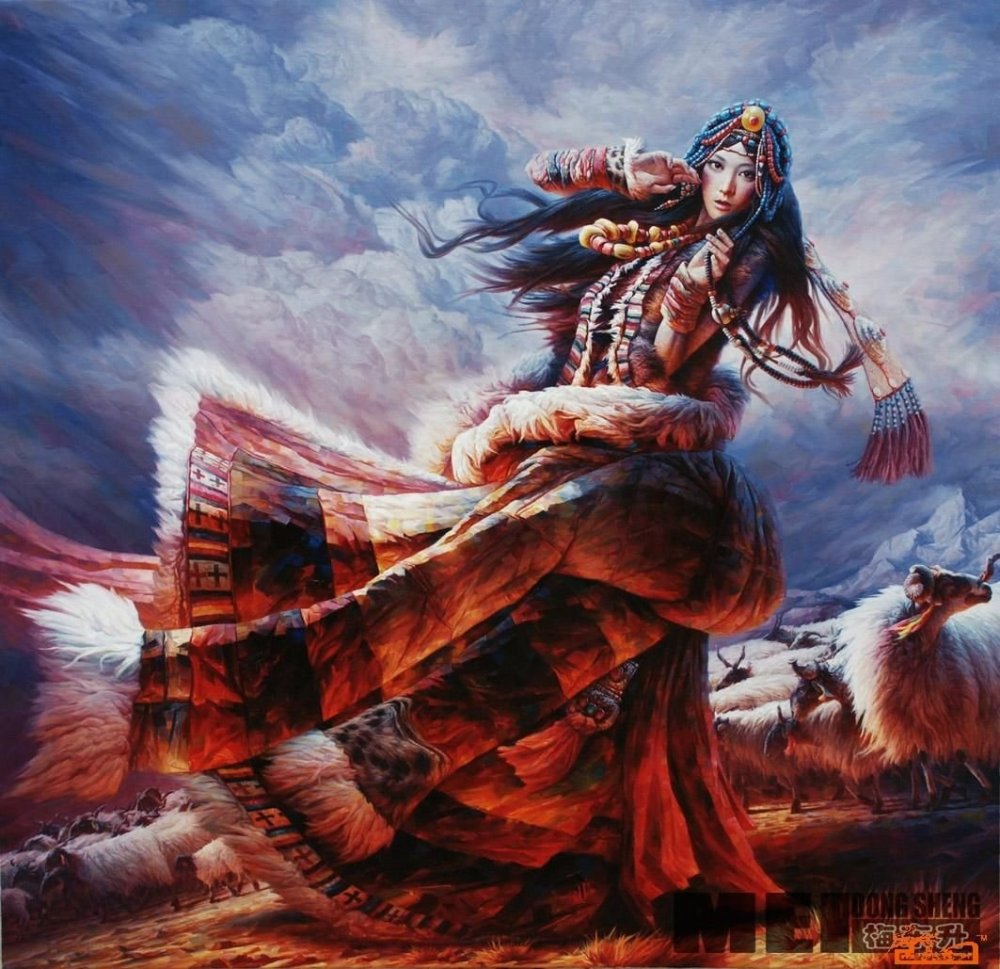 Бог этническая. Китайский художник Mei Dongsheng (Мэй Дуншэн). Mei Dongsheng шаман картины. Шаманы Тенгри арт. Шаманский хайратник.