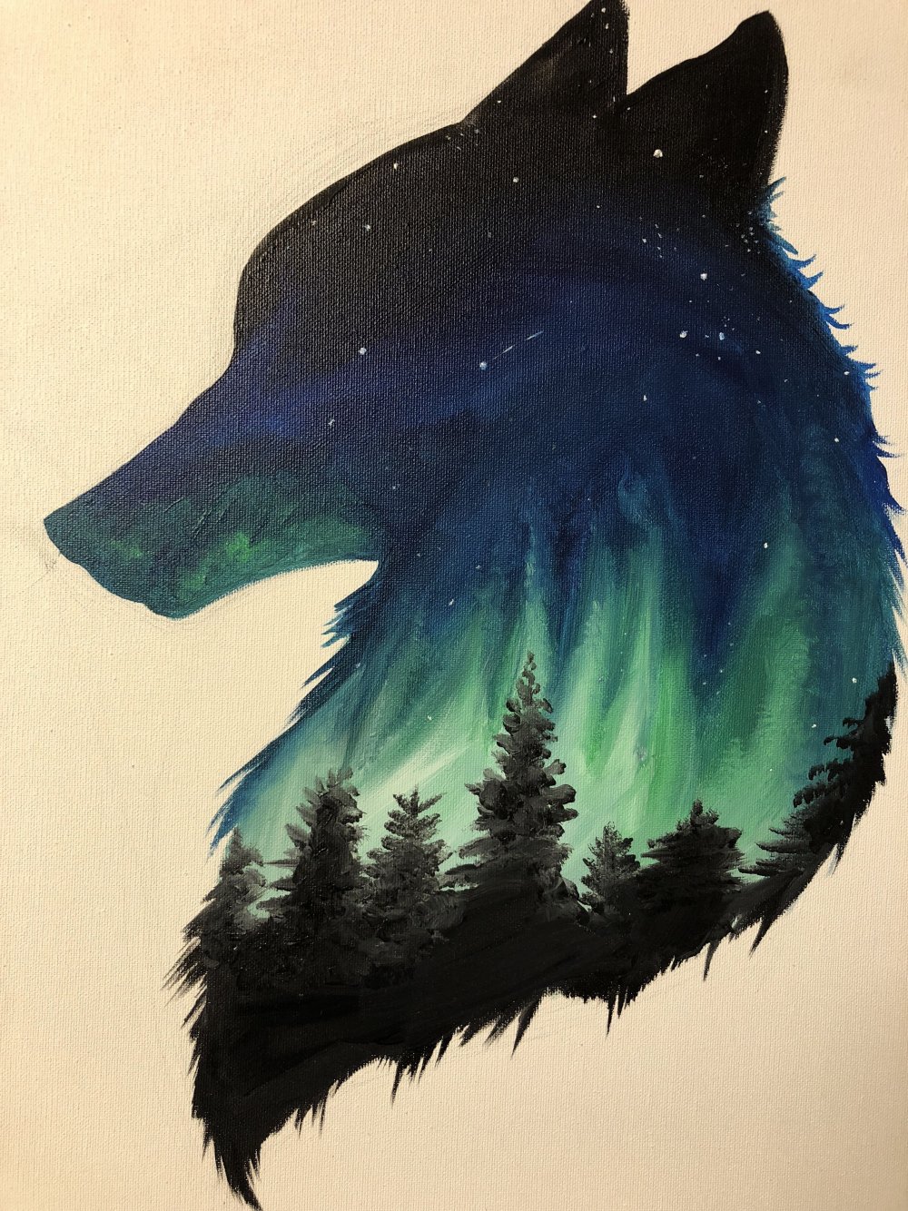 Волк для рисования карандашом