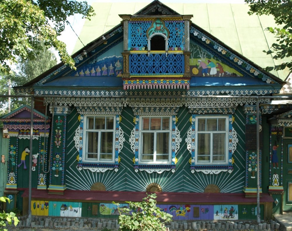 Традиционная Татарская изба снаружи