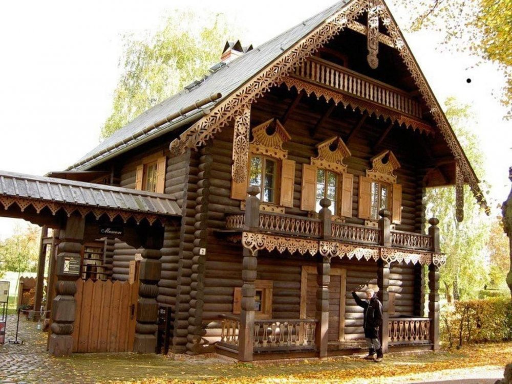 Бревенчатый дом русская изба
