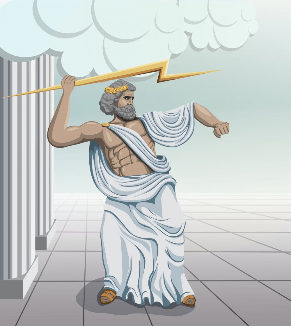 Зевс Бог древней Греции Олимп
