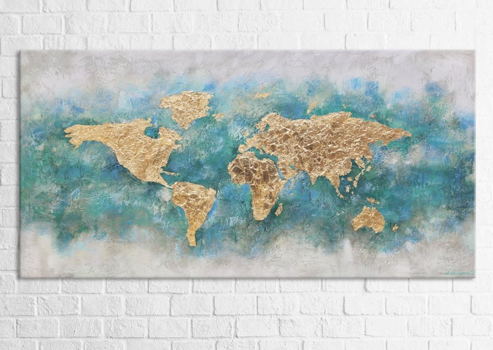 Карта мира настенная. Достопримечательности мира. 101х69 см. лам ГЕОДОМ