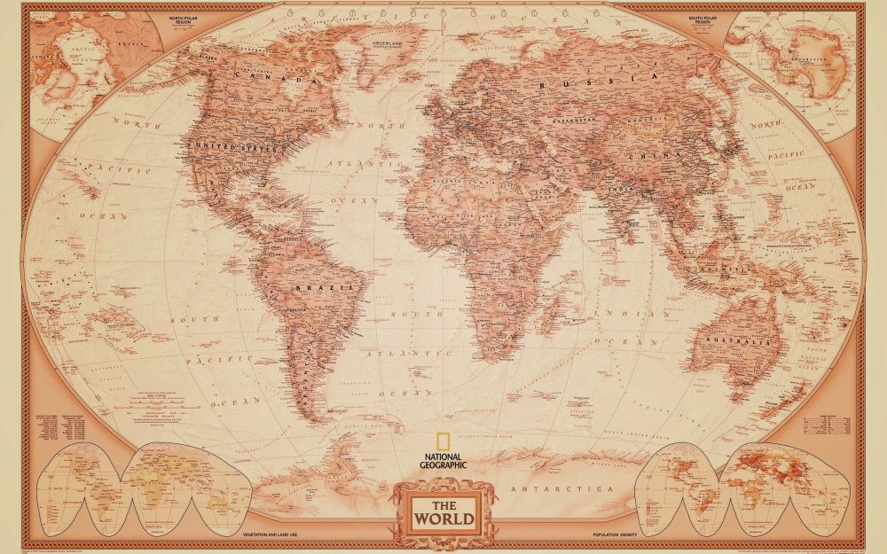 Старые политические карты мира
