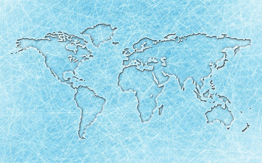 Современная географическая карта мира