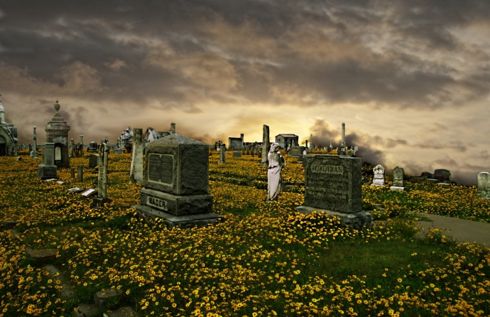 Старые готические кладбища