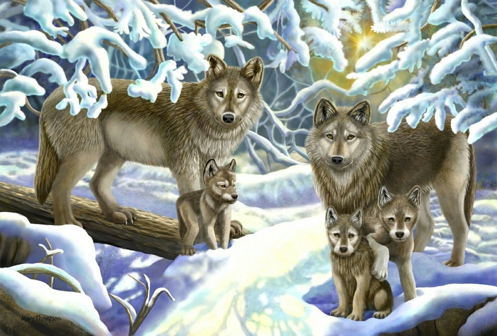 Картинки на рабочий стол волки