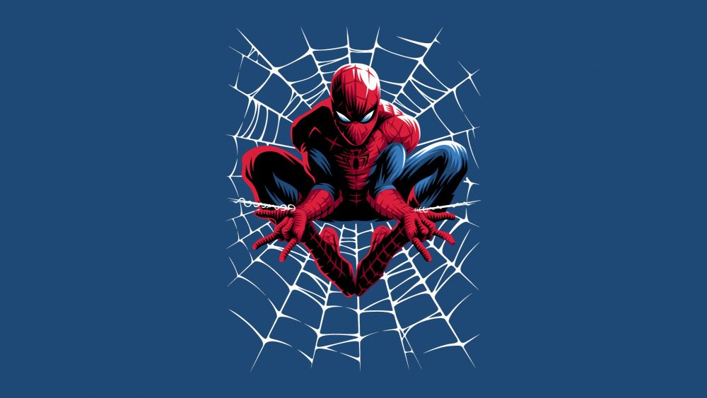 Человек паук паутина с пауком