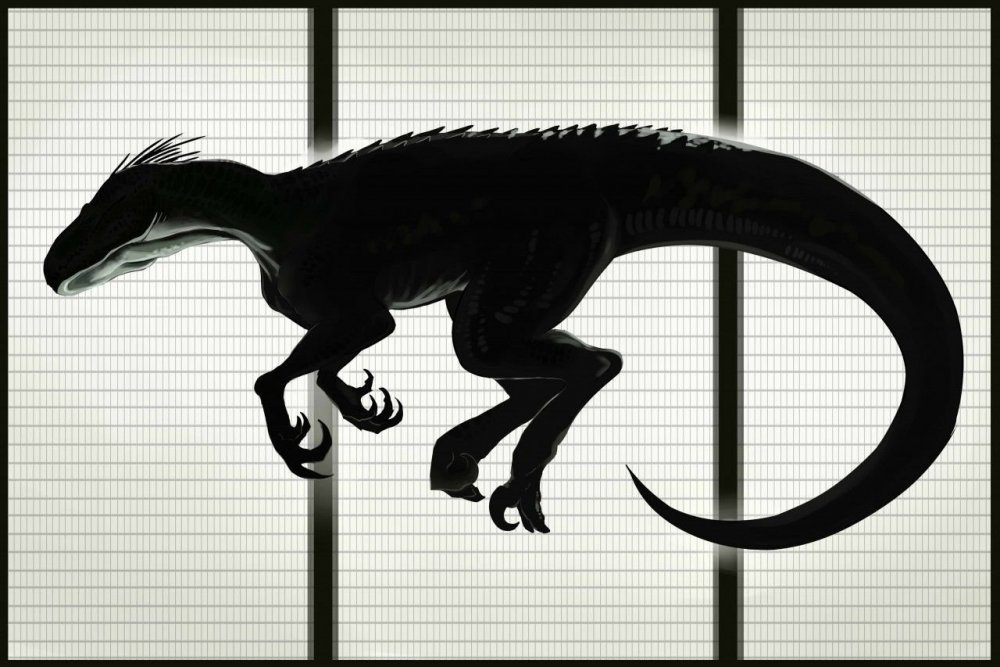 Мир Юрского периода черный динозавр