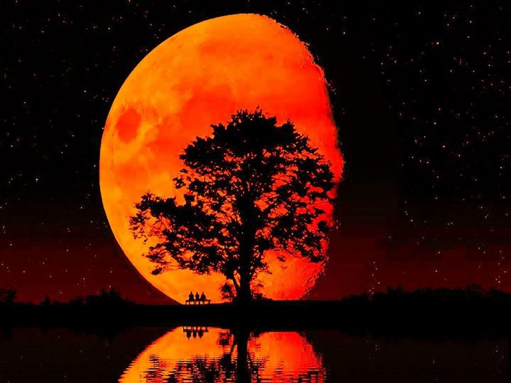 Кровавая луна картинки