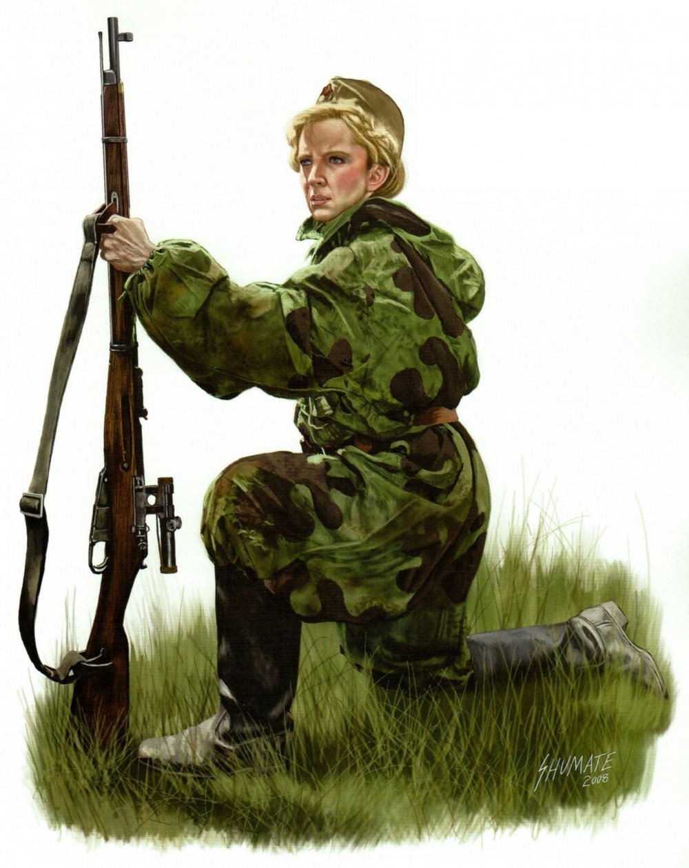 Советский снайпер второй мировой войны
