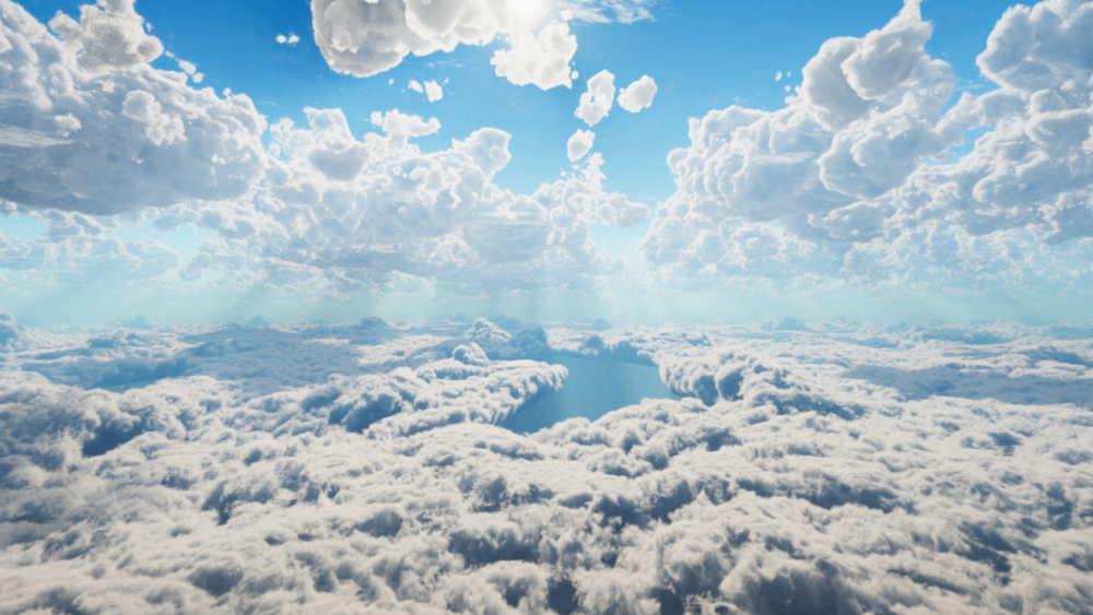 Skybox в облаках