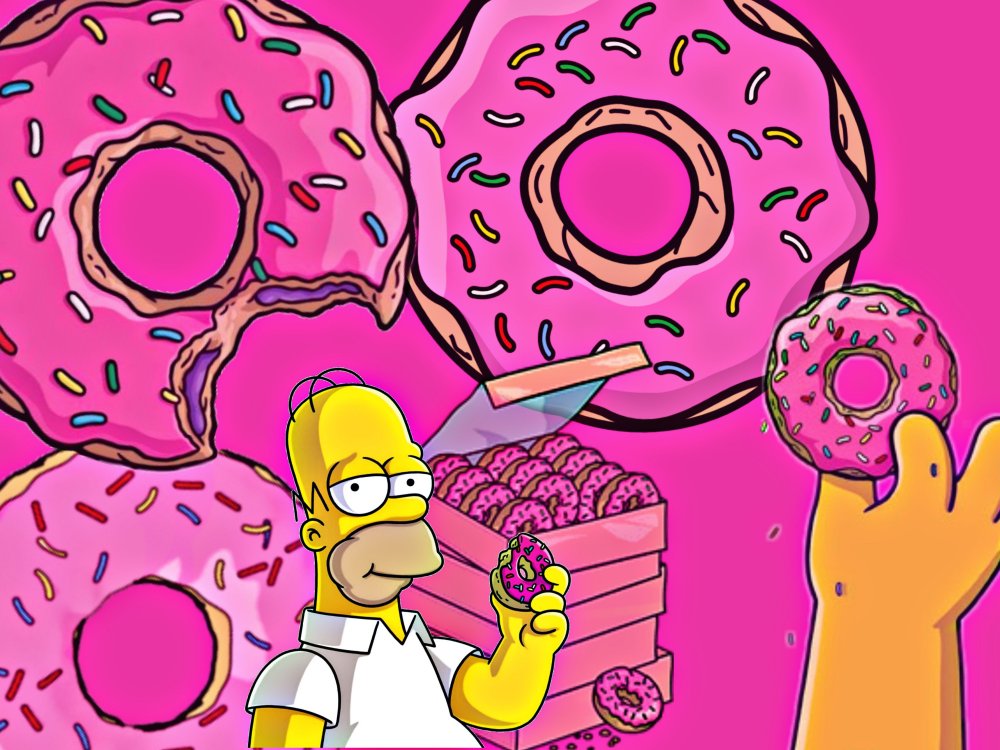 Гомер с пончиком картинки