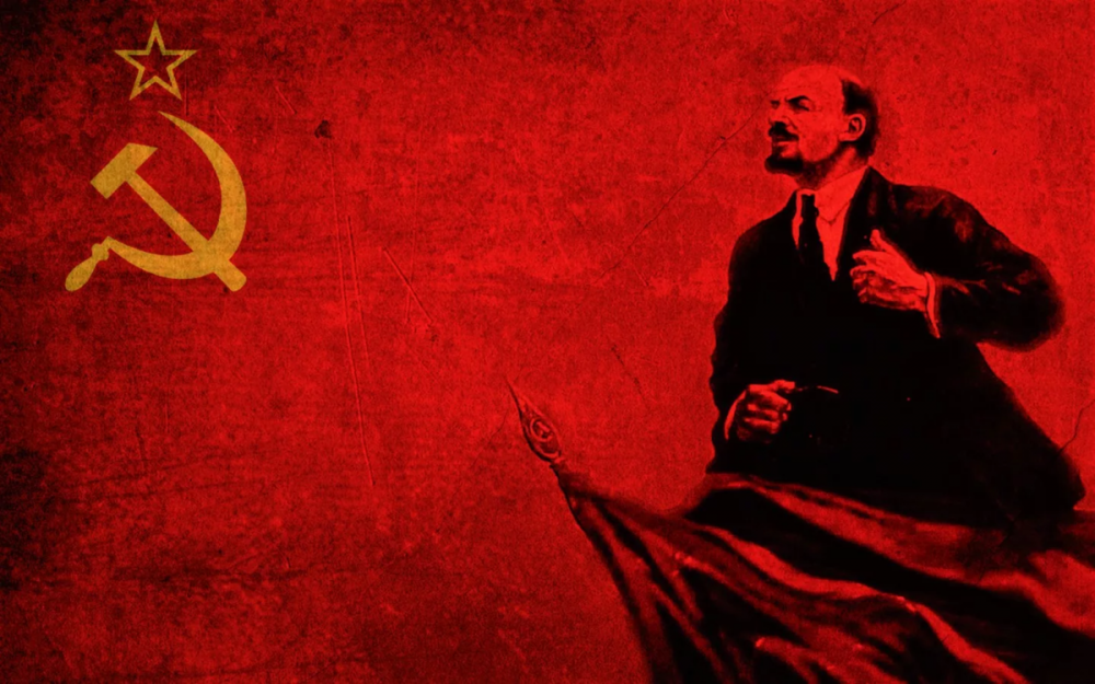 Ленин красный флаг СССР