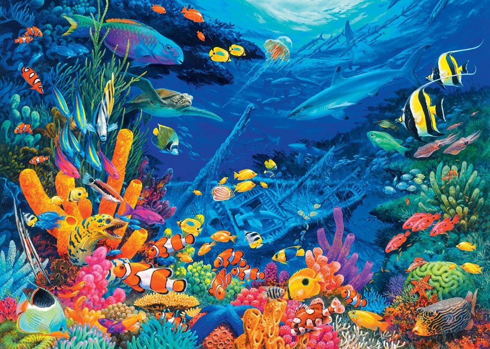 Картина подводный мир