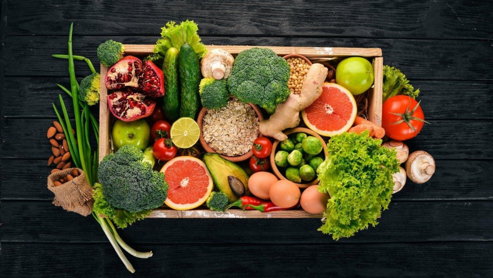 Здоровая пища овощи