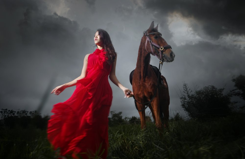 Сказочная фотосессия с лошадью