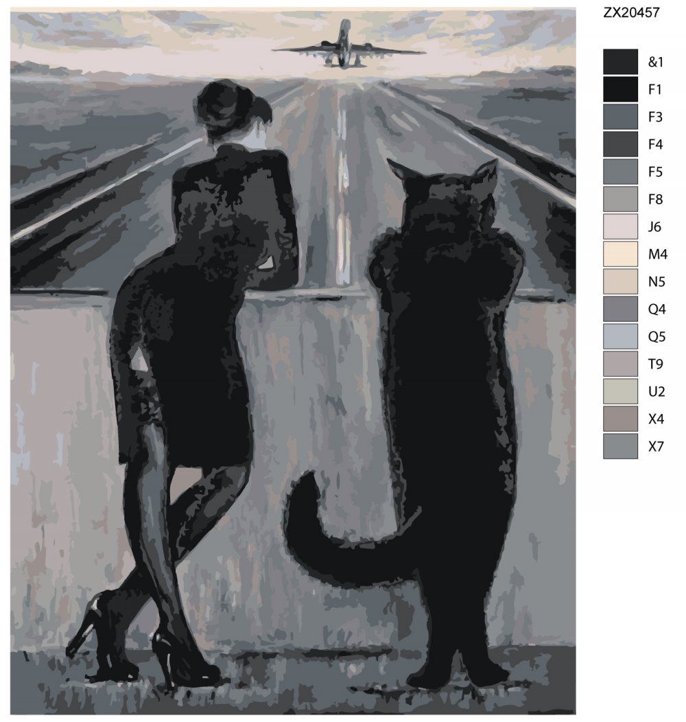 Картина кот Бегемот и Маргарита