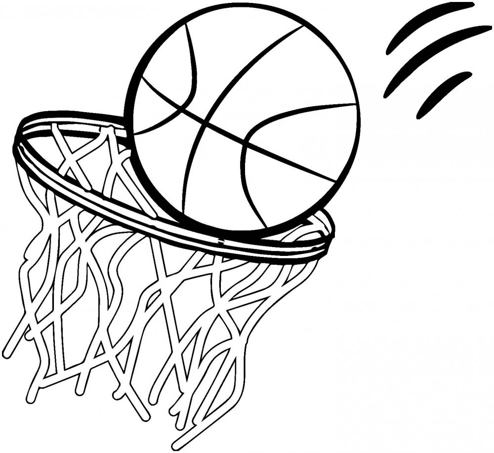 Раскраски на тему баскетбол
