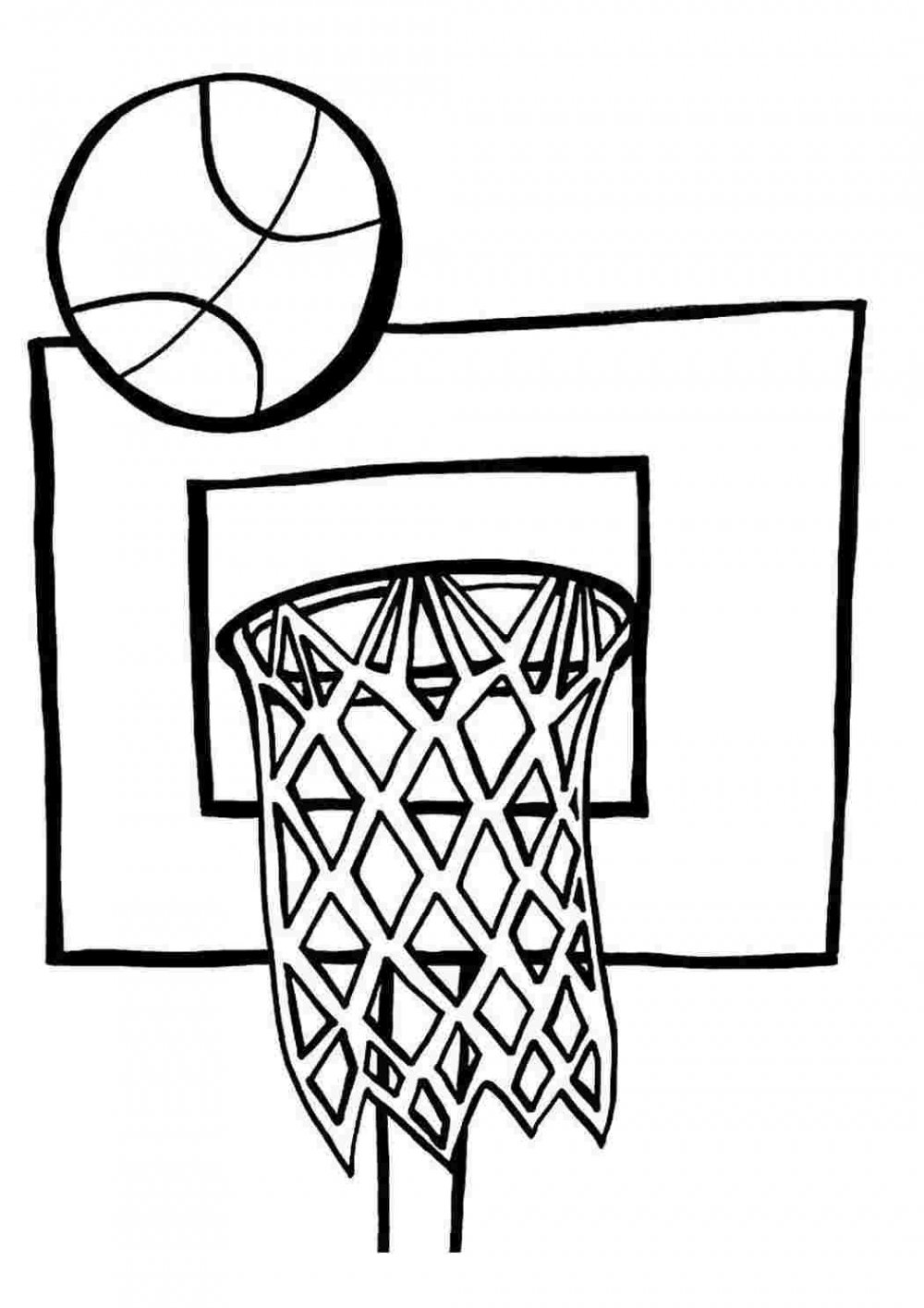 Баскетбольные раскраски