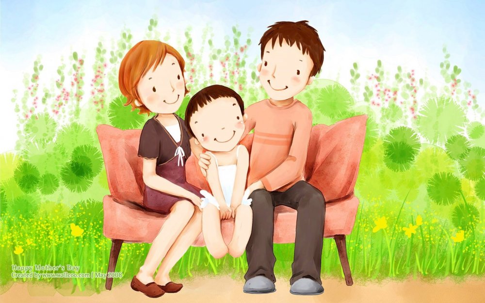 Иллюстрации про семью