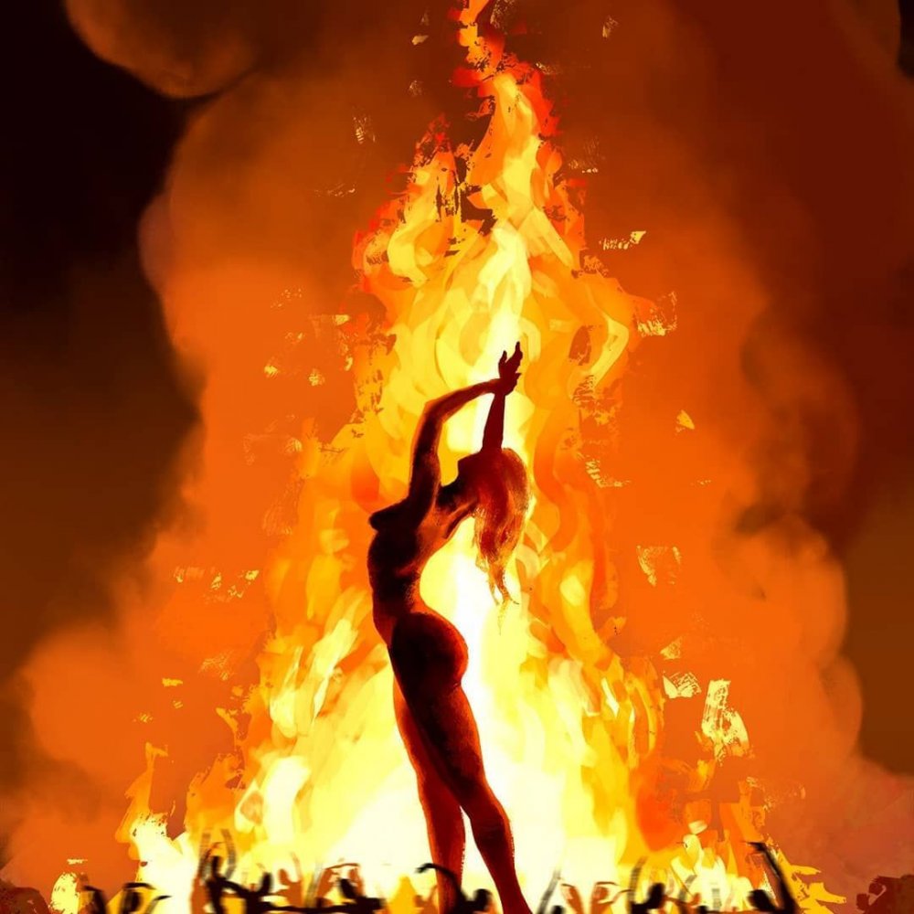 Девушка в огне картинки