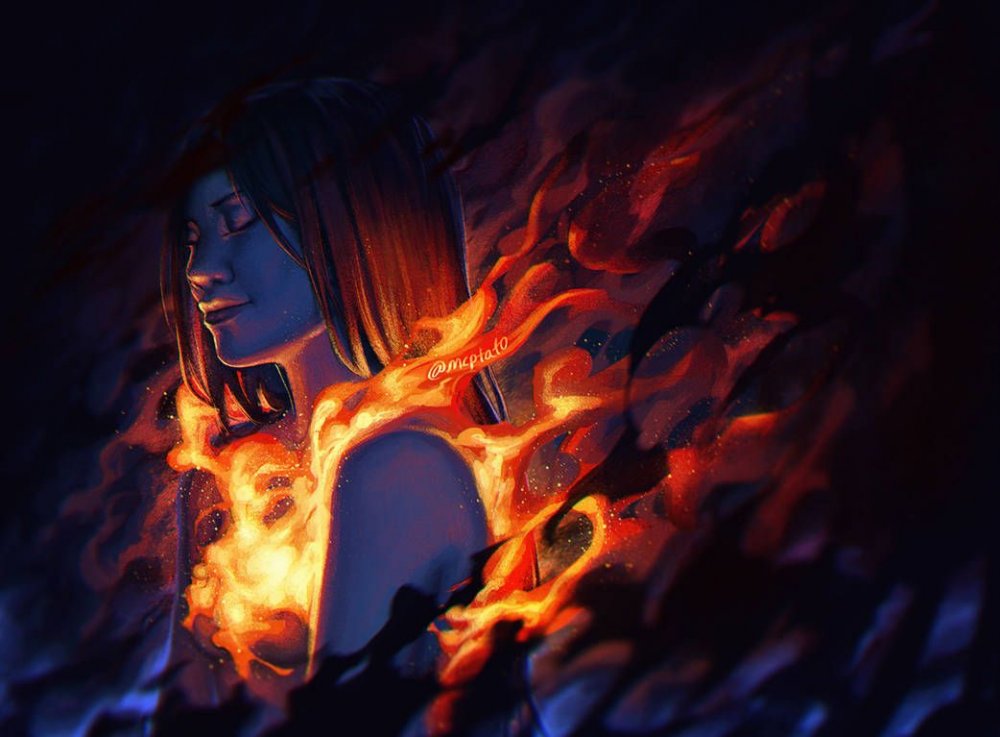 Девушка пламя
