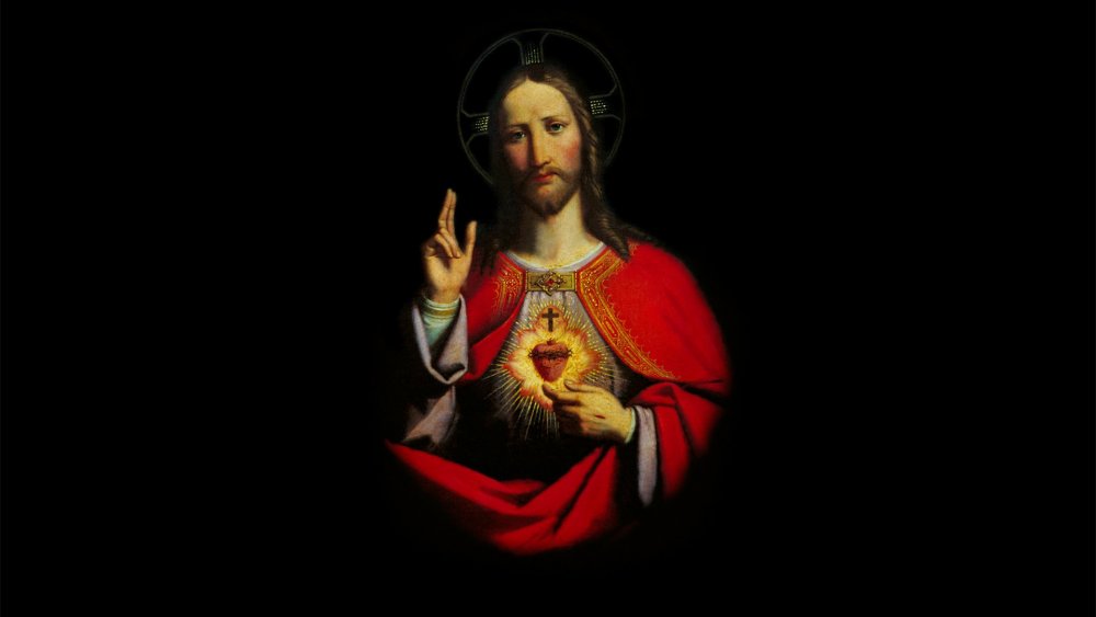 Икона сердце Иисуса Христа