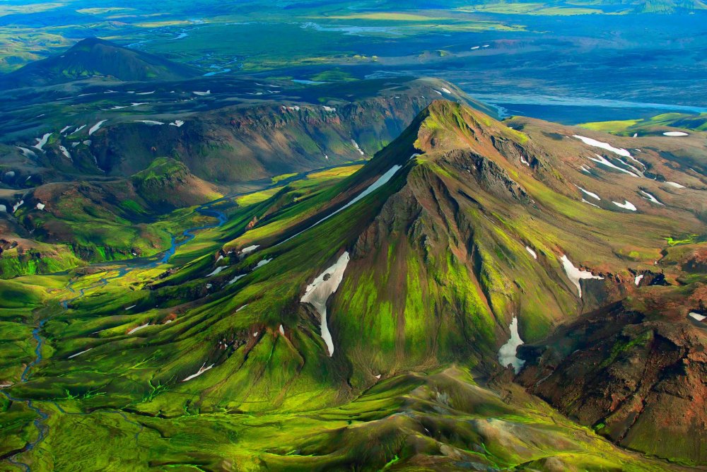 Вулканический ландшафт Исландии