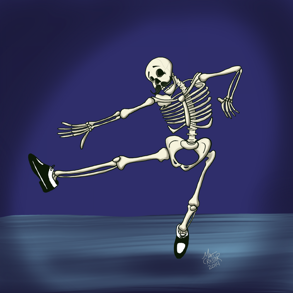 Скелет из мультика