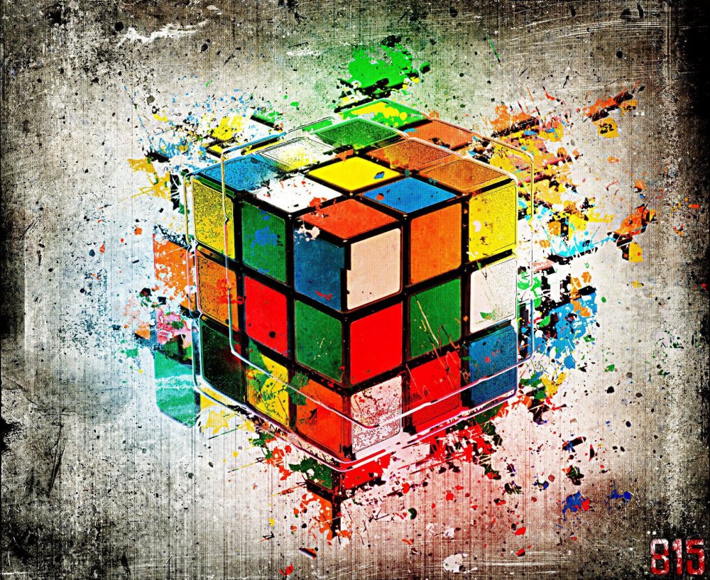 Красивый кубик Рубика