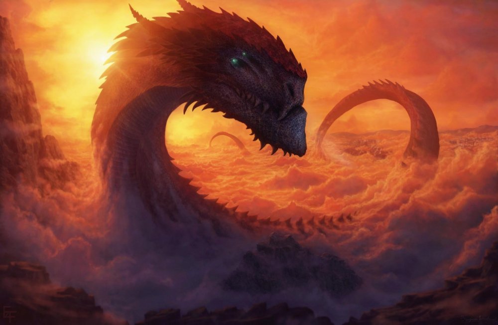 Исполинский дракон Левиафан