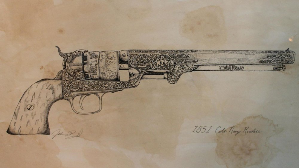 Colt Navy 1851 рисунок