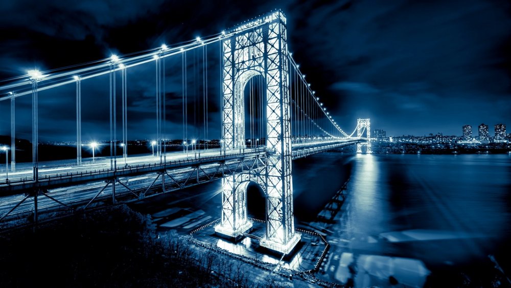 Мост с Манхеттена в Нью джерси
