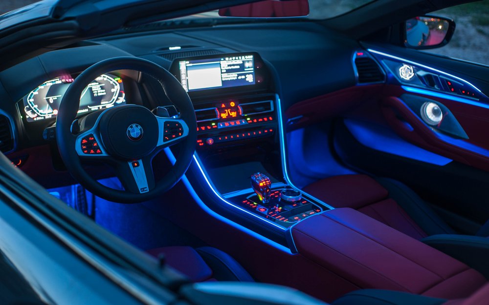 Подсветка салона BMW 850i