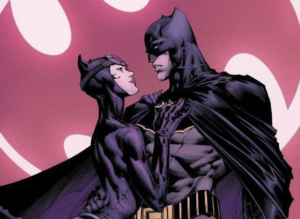 Бэтмен и женщина кошка поцелуй фильм
