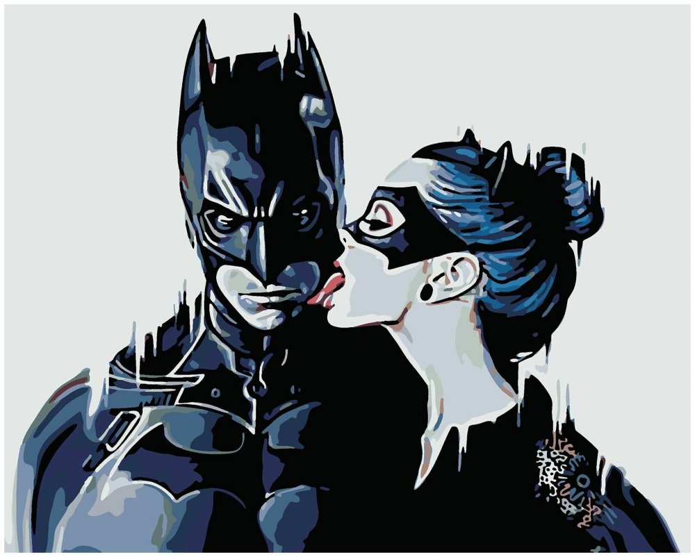 Paintboy Original "Бэтмен и женщина-кошка"