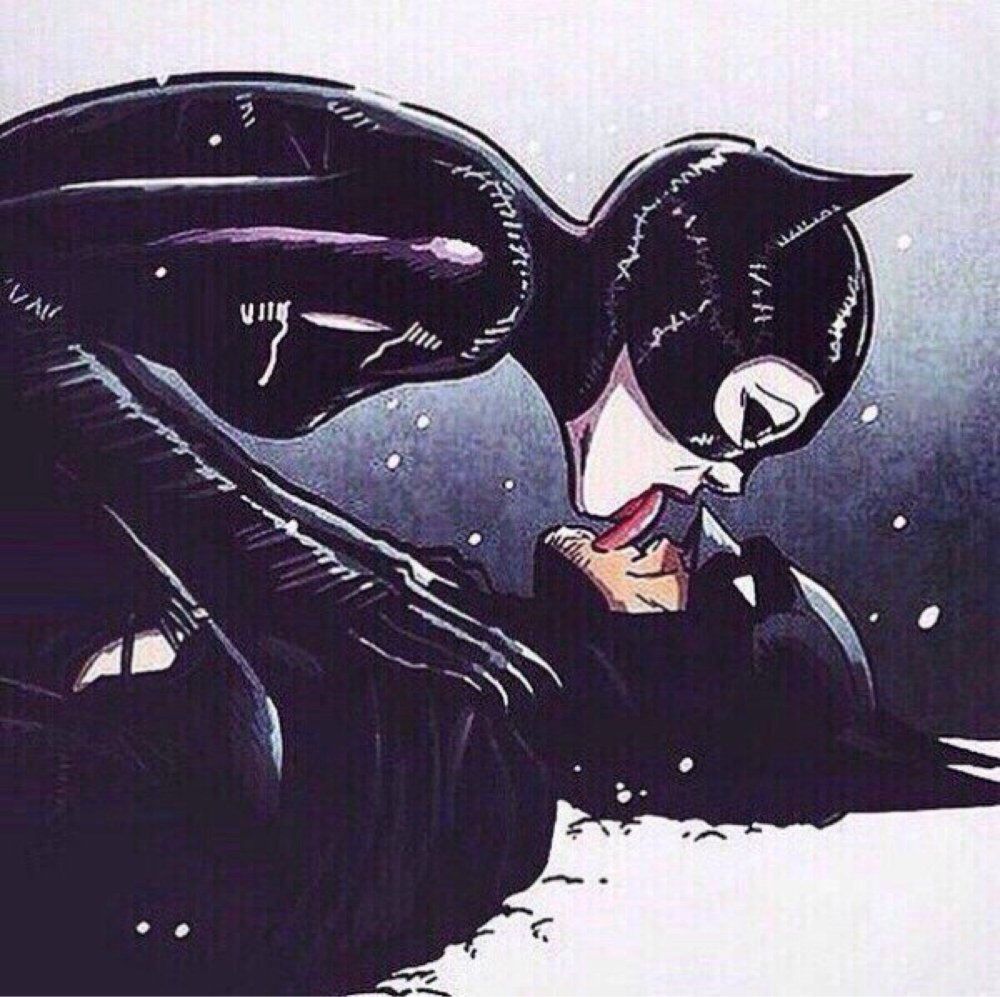 Batman и женщина кошка